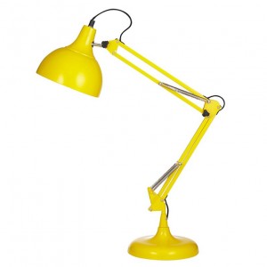 lampe de bureau, lampe de bureau jaune, lampe articulée, lampe vintage, coup de coeur design, stylight, stranger things